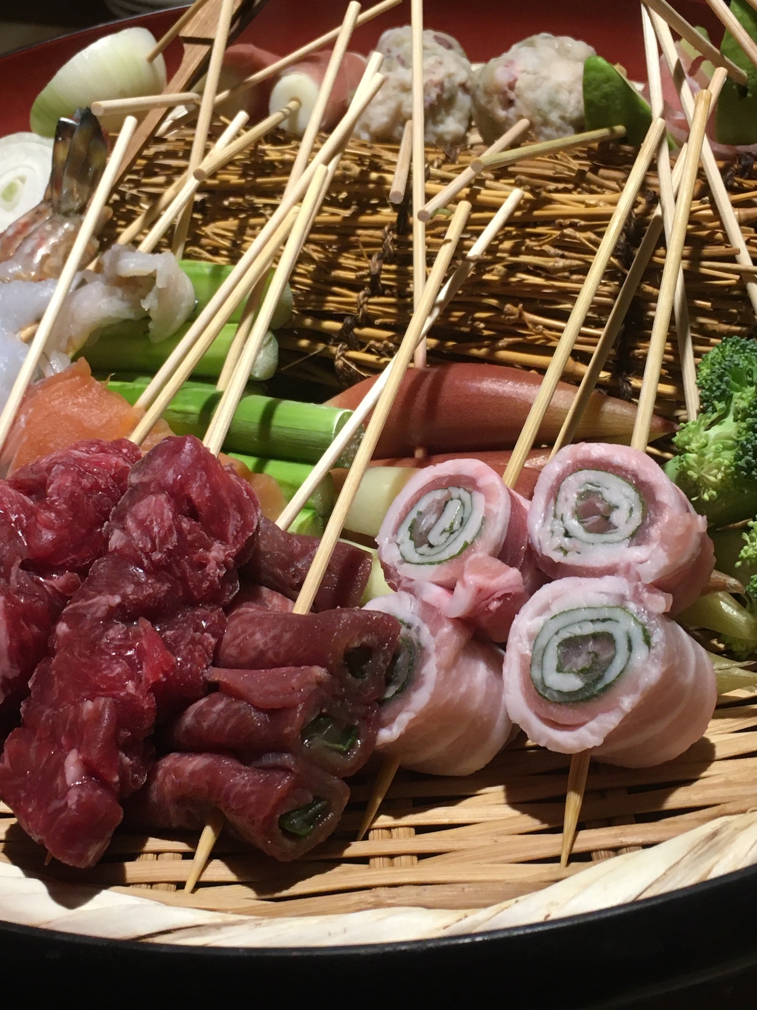 牛タンの天ぷら串!