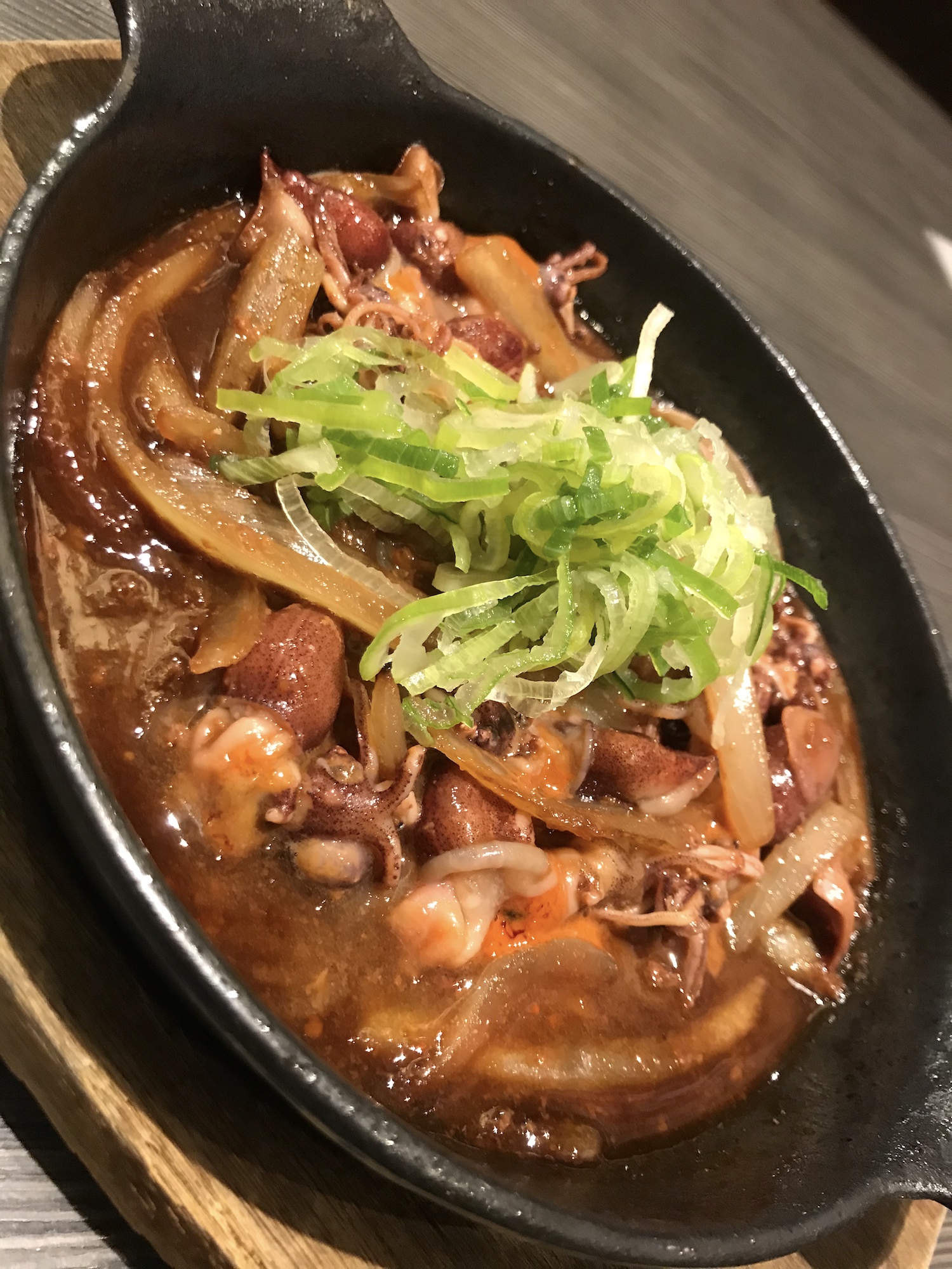 ホタルイカの鉄板焼