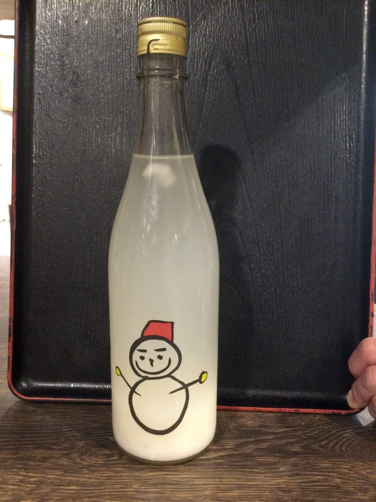 日本酒の雪だるま
